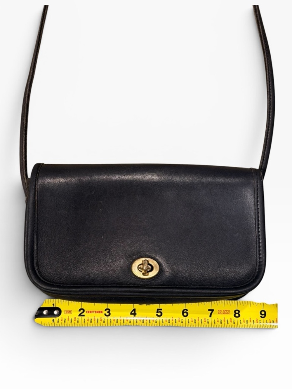 Rare Vintage Coach 7040 Convertible Bag Black Glove Tanned Leather NYC USA - Picture 12 of 16
